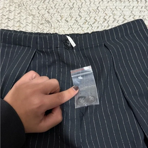 NWOT Free People Tyler Menswear Pinstripe Trouser Pants - Picture 14 of 15